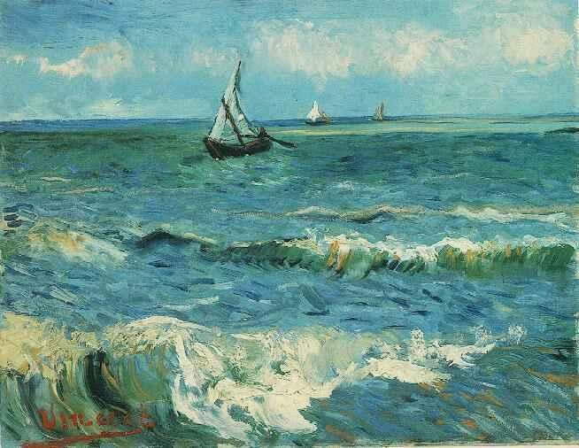 Vincent van Gogh Seascape at Saintes Maries 1